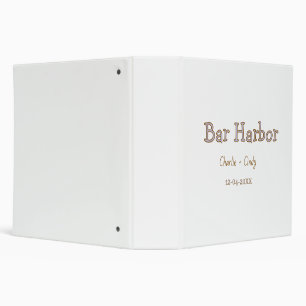 Bar Harbour bachelorette party bridesmaid wedding  Binder