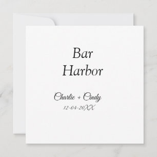 Bar Harbour bachelorette party bridesmaid wedding Holiday Card