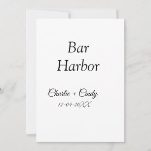 Bar Harbour bachelorette party bridesmaid wedding Holiday Card