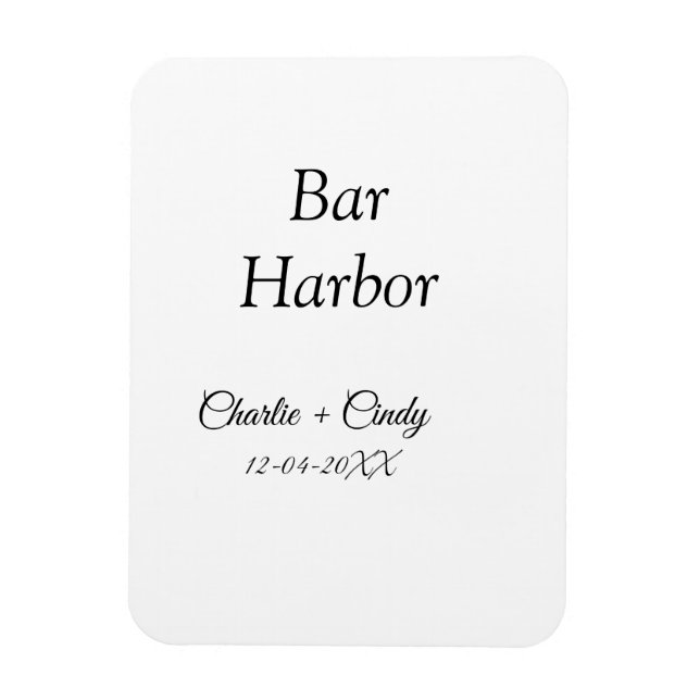 Bar Harbour bachelorette party bridesmaid wedding  Magnet (Vertical)