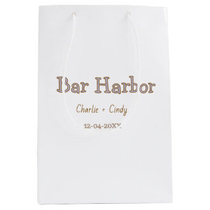 Bar Harbour bachelorette party bridesmaid wedding  Medium Gift Bag