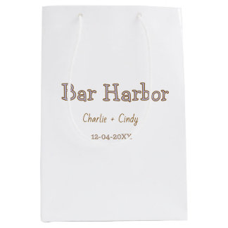 Bar Harbour bachelorette party bridesmaid wedding Medium Gift Bag