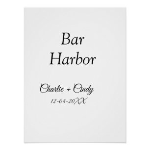 Bar Harbour bachelorette party bridesmaid wedding Poster