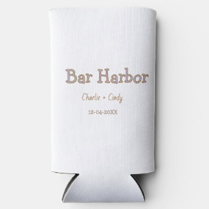 Bar Harbour bachelorette party bridesmaid wedding Seltzer Can Cooler