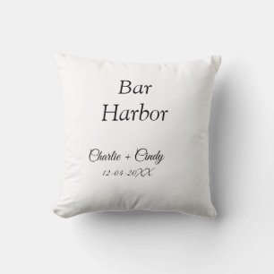 Bar Harbour bachelorette party bridesmaid wedding  Throw Pillow