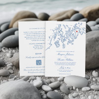 Bar Harbour Maine All-in-One QR code RSVP Wedding