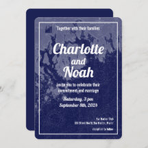 Bar Harbour Maine Carte Vintage Faire-part de mari