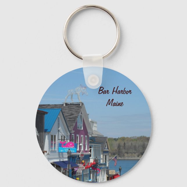Bar Harbour, Maine Keychain (Front)