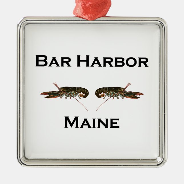 Bar Harbour Maine Metal Ornament (Front)