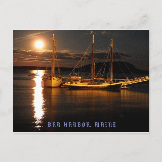 Bar Harbour Maine post card (Front)