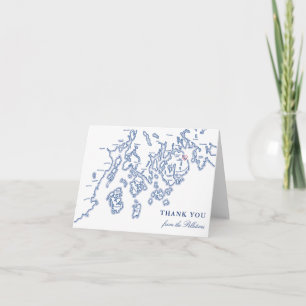 Bar Harbour Maine Thank You Cards Personalized