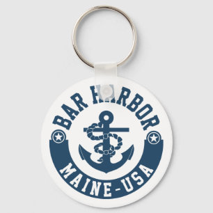 Bar Harbour Maine USA Keychain