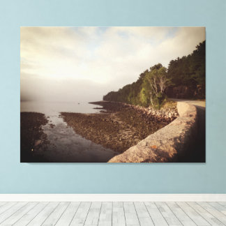 Bar Harbour Morning Fog Canvas Print