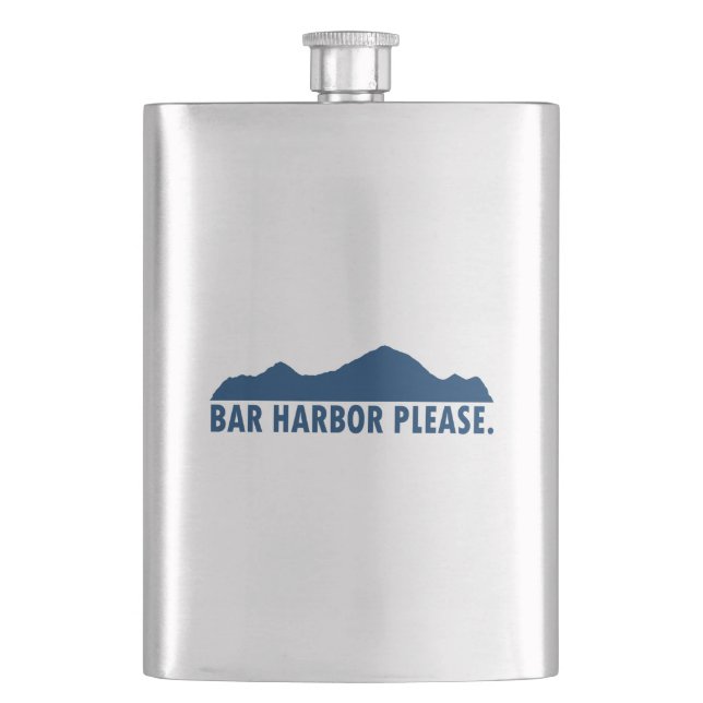 Bar Harbour Please Hip Flask (Front)