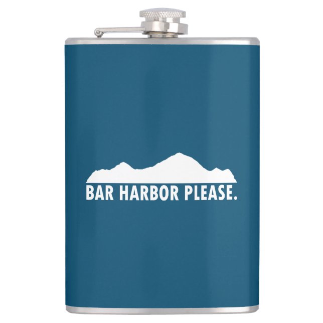 Bar Harbour Please Hip Flask (Front)