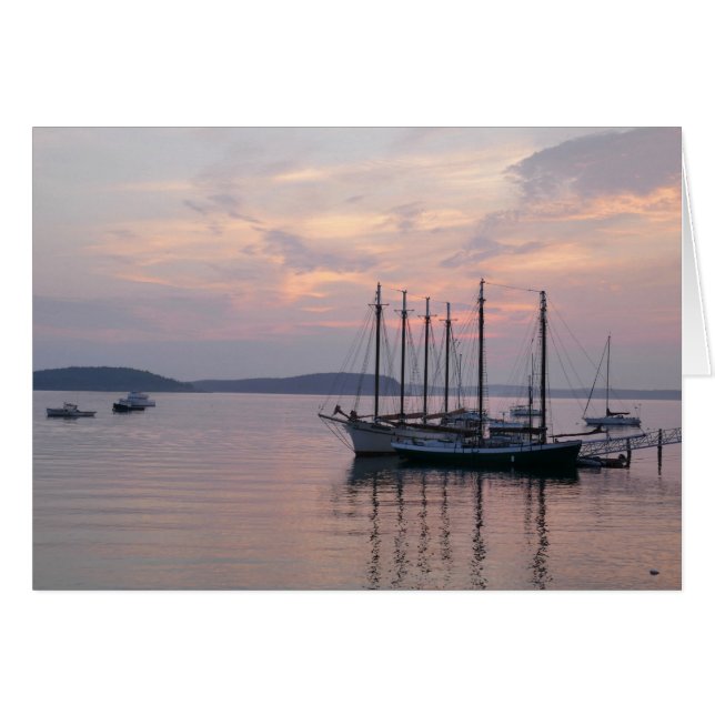 Bar Harbour Ships at Sunrise II (Front Horizontal)