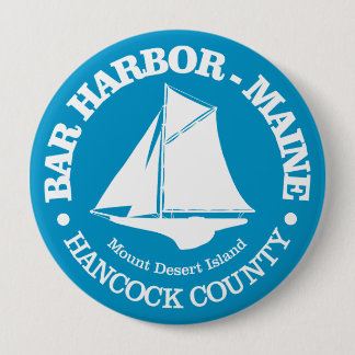 Bar Harbour (sloop) 4 Inch Round Button