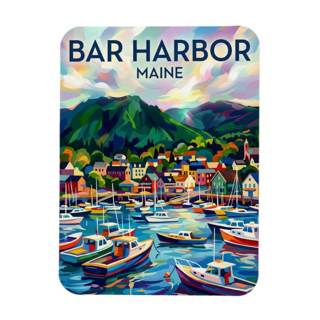 Bar Harbour USA Magnet (Vertical)