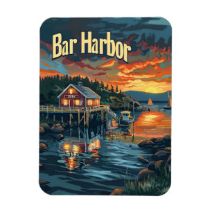 Bar Harbour Vintage Magnet