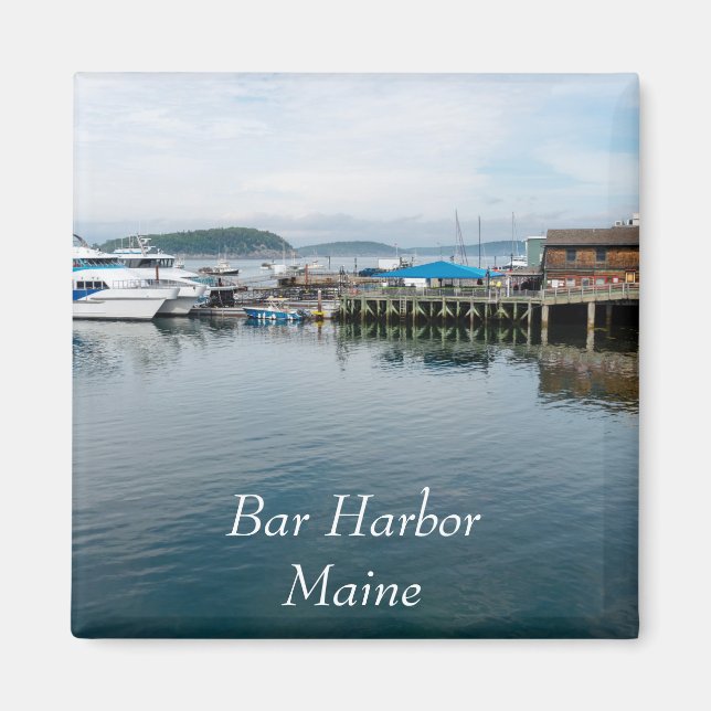 Bar Harbour water Magnet (Front)