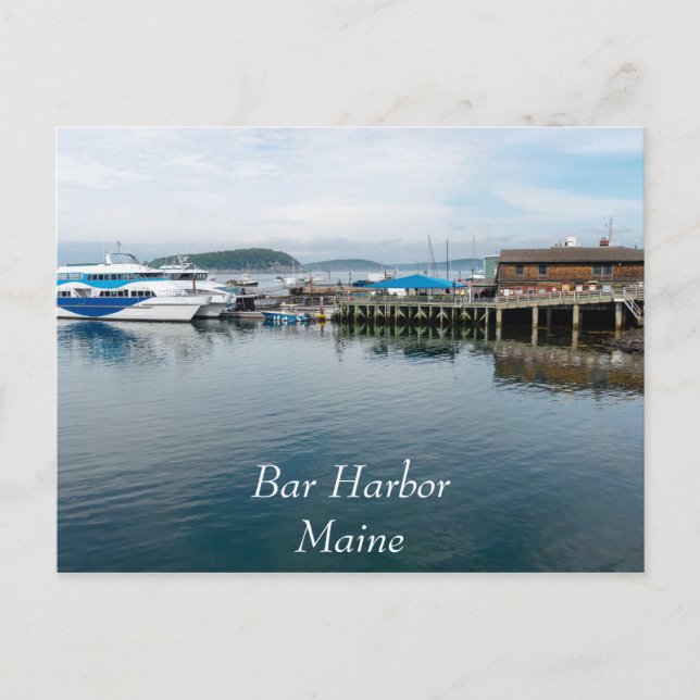 Bar Harbour water Postcard (Front)