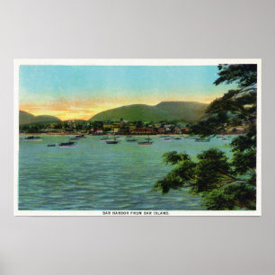 Bar Island View of the Bar Harbor Poster