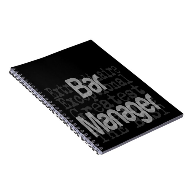 Bar Manager Extraordinaire Notebook (Right Side)