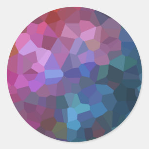 Bar Mitzvah Abstract Design Classic Round Sticker