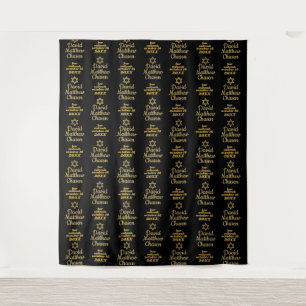 Bar Mitzvah Backdrop   Step and Repeat Banner Tapestry