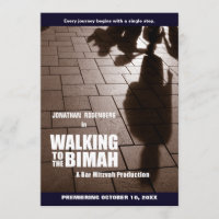 Bar Mitzvah Bimah Movie Invitation