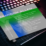 Bar Mitzvah Blue and Green on Any Colour Invitation<br><div class="desc">Bar Mitzvah and Bat Mitzvah invitation sets designed by Umua. Printed and shipped by Zazzle or its partners.</div>