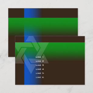 Bar Mitzvah Blue and Green on Any Colour Invitation