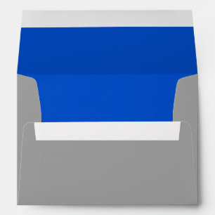 Bar Mitzvah Blue and Grey on Any Colour Envelope