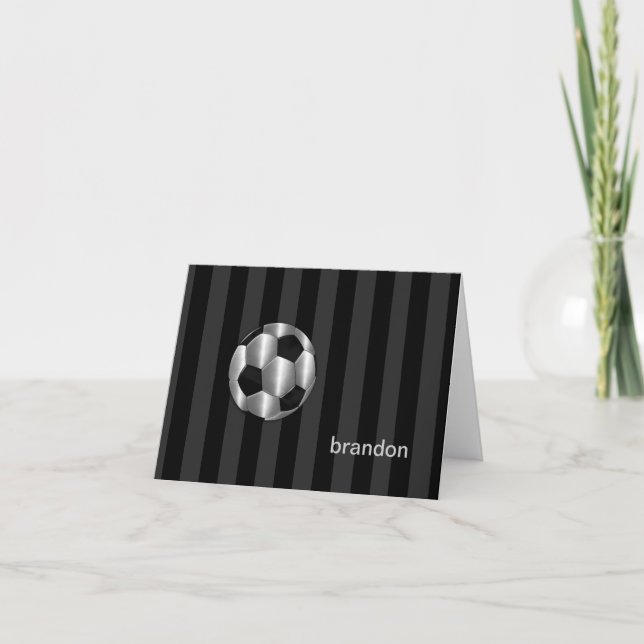 Bar Mitzvah boules de soccer en argent (Devant)