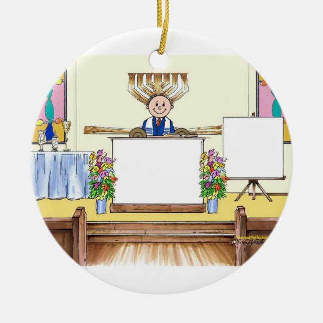 Bar Mitzvah Ceramic Ornament (Front)