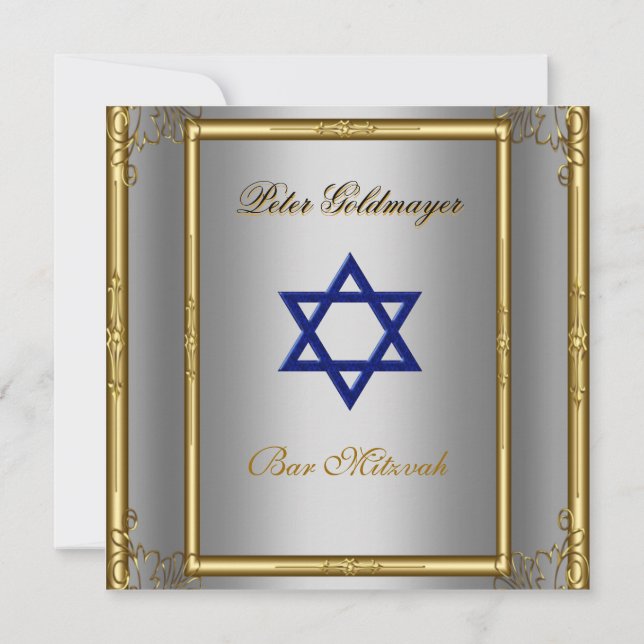 Bar Mitzvah cérémonie Invitation (Dos)