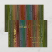 Bar Mitzvah Earth Tone Streaks RSVP