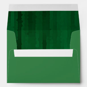 Bar Mitzvah Emerald Green Techno Streaks Envelope