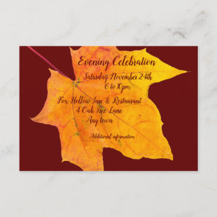 Bar Mitzvah Evening Reception Invitation Enclosure