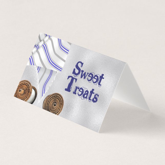 Bar Mitzvah Folded Table Sign (Front)