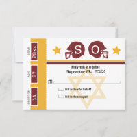 Bar Mitzvah Football Ticket RSVP