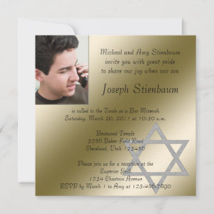 Bar Mitzvah Invitation