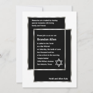 Bar Mitzvah Invitation Toute Couleur Que Vous Aime