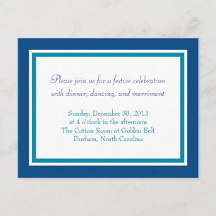 Bar Mitzvah Invitation Woven Star Reception Card