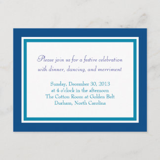 Bar Mitzvah Invitation | Woven Star Reception Card