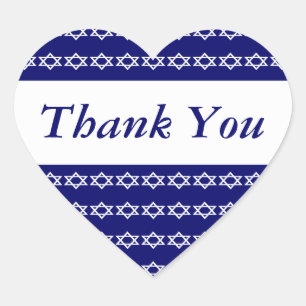 Bar Mitzvah keepsake jewish celebrations Heart Sticker