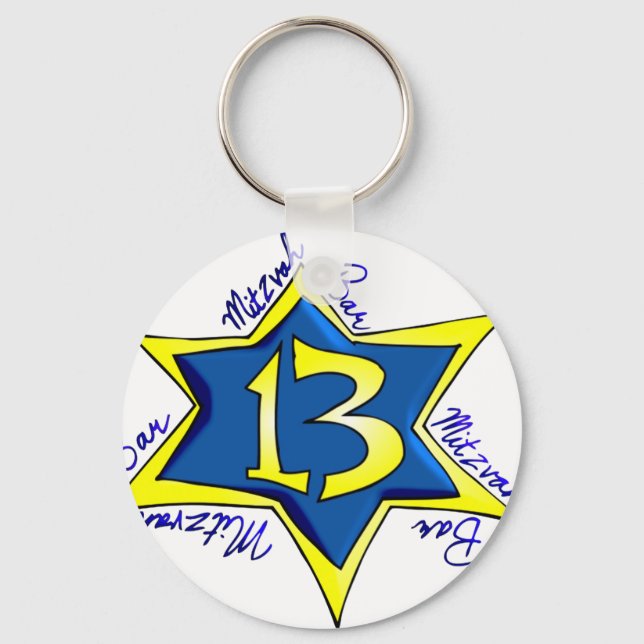 Bar MItzvah Keychain (Front)