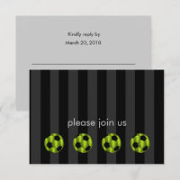 Bar Mitzvah Lime Green and Black Soccer Ball