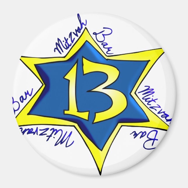 Bar MItzvah Magnet (Front)