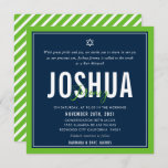 BAR MITZVAH modern nfl seattle football green grey Invitation<br><div class="desc">by kat massard >>> kat@simplysweetPAPERIE.com <<< CONTACT ME for custom wording or to add any lines in Hebrew Love the design, but would like to see some changes - another colour scheme, product, add a photo or adapted for a different occasion - no worries simply contact me - I am...</div>